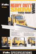 Heavy Duty W Series Snow Wing Truck Mount