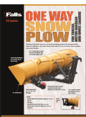 ONE WAY FX SNOW PLOW Spec Sheet Falls Plows