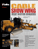 Cat Motor Grader Mounted Cable Wing